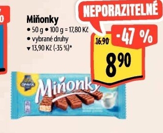 Oplatky Miňonky Opavia