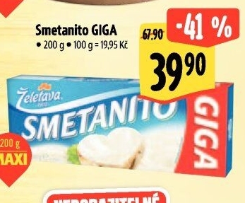 Sýr tavený Smetanito Želetava