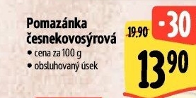 Sýrová pomazánka s česnekem