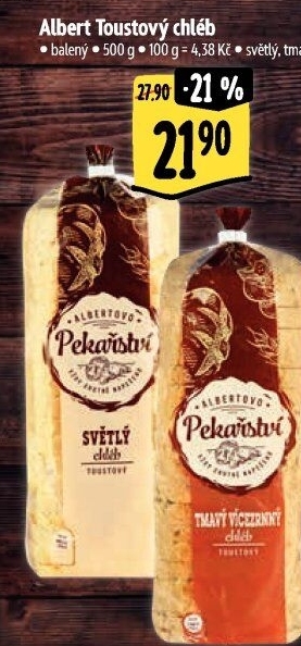 Toustový chléb Albert