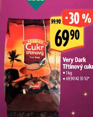 Třtinový cukr Very dark Druid Réunion