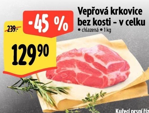 Vepřová krkovice bez kosti
