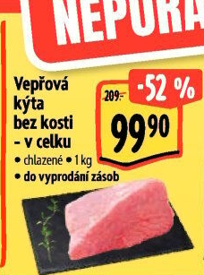 Vepřová kýta bez kosti