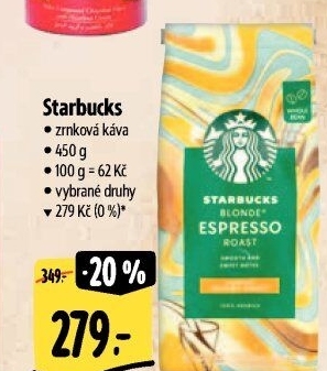 Zrnkové kávy Starbucks