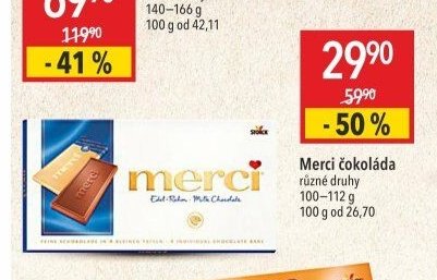 Merci čokoláda