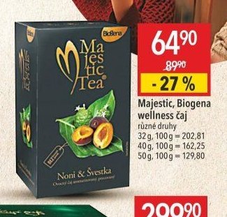Majestic, Biogena wellness čaj