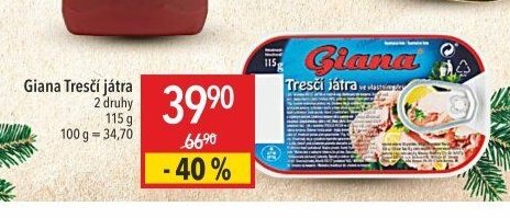Giana Tresčí játra