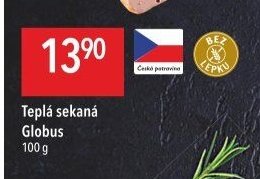 Teplá sekaná Globus