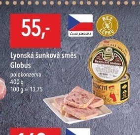 Lyonská šunková směs Globus