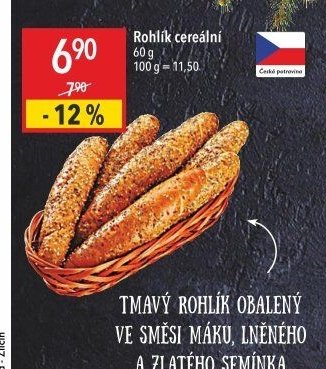 Rohlík cereální