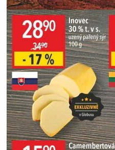 Inovec 30% t. v s. uzený pařený sýr