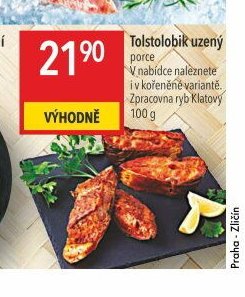 Tolstolobik uzený porce