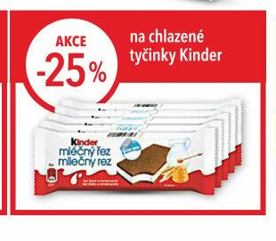 Kinder mléčný řez