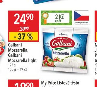 Galbani Mozzarella, Galbani Mozzarella light