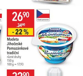 Madeta Jihočeské Pomazánkové tradiční
