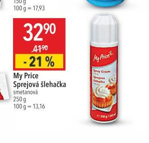 My Price Sprejová šlehačka