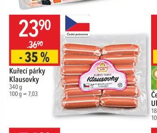 Kuřecí párky Klausovky