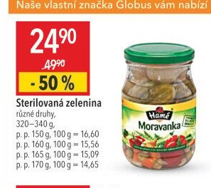 Sterilovaná zelenina
