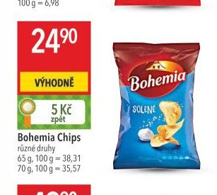 Bohemia Chips různé druhy
