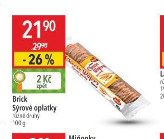 Brick Sýrové oplatky různé druhy