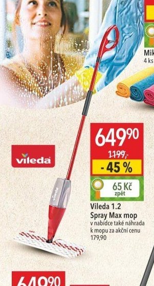 Vileda 1.2 Spray Max mop