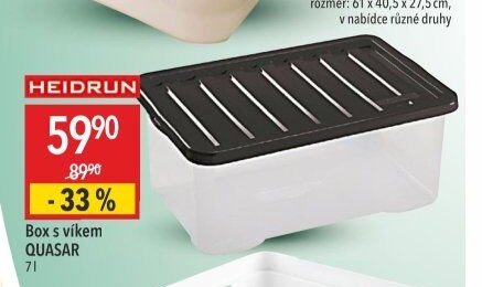 Box s víkem QUASAR 7 l