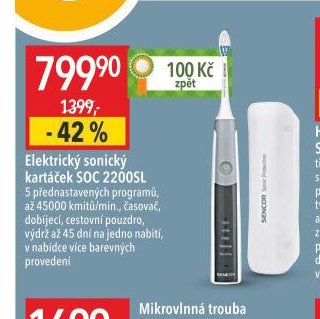 Elektrický sonický kartáček SOC 2200SL