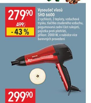 Vysoušeč vlasů SHD 6600