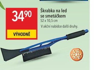 Škrabka na led se smetáčkem