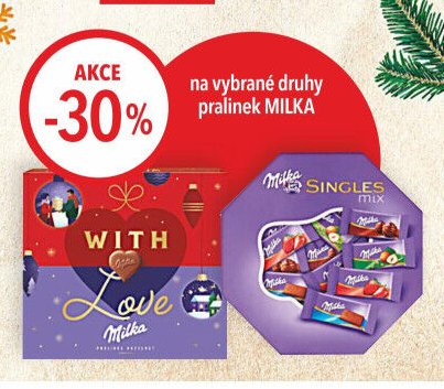 Milka pralinky
