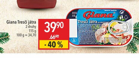 Giana Tresčí játra