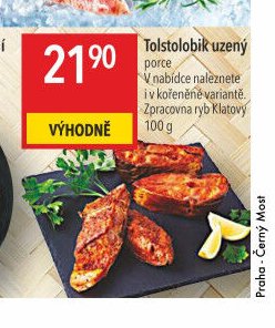 Tolstolobik uzený porce