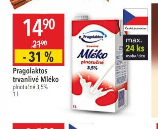 Pragolaktos trvanlivé Mléko