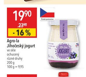 Agro-la Jihočeský jogurt ve skle