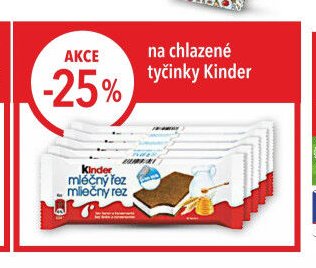 Kinder mléčný řez