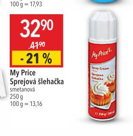 My Price Sprejová šlehačka
