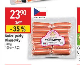 Kuřecí párky Klausovky