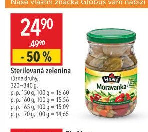 Sterilovaná zelenina