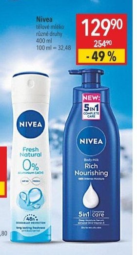 Nivea tělové mléko