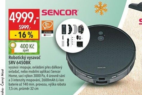 Robotický vysavač SRV 6450BK