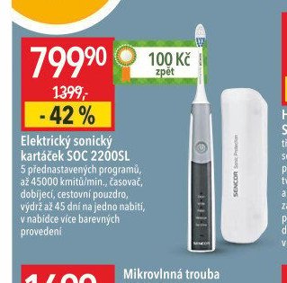 Elektrický sonický kartáček SOC 2200SL