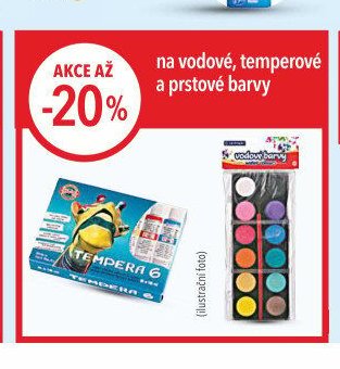 Vodové, temperové a prstové barvy