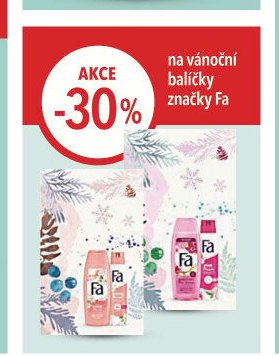 na vánoční balíčky značky Fa