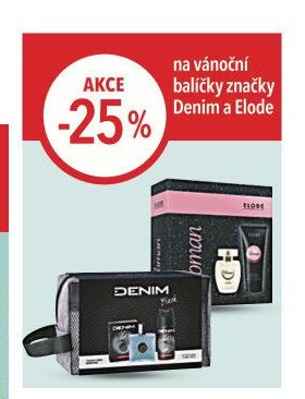vánoční balíčky značky Denim a Elode