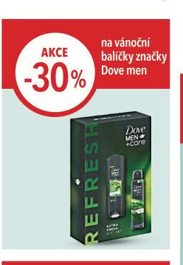 vánoční balíčky značky Dove men