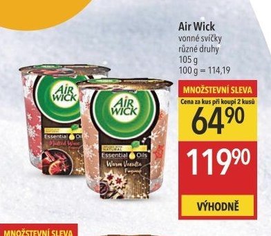 Air Wick vonné svíčky různé druhy 105 g