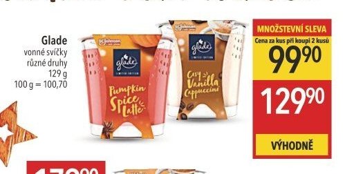 Glade vonné svíčky různé druhy 129 g