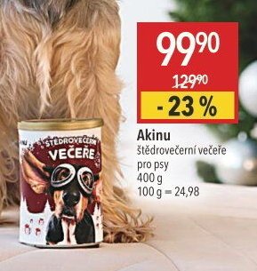 Akinu štědrovečerní večeře pro psy