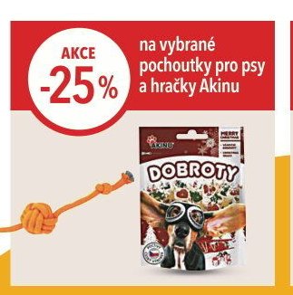 Akinu pochoutky pro psy a hračky