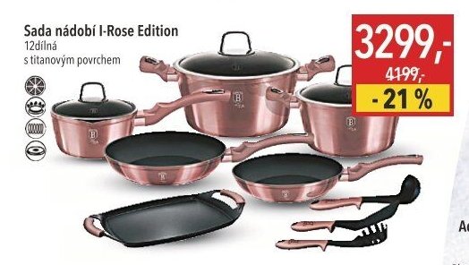 Sada nádobí I-Rose Edition 12dílná